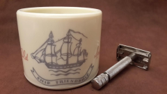 portasapone Old Spice 1948/primi anni 50,  Early Glass Mug