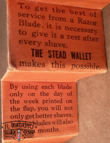 The weekly wallet.