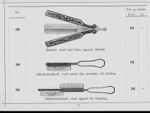 Erik Anton Berg price list from 1896