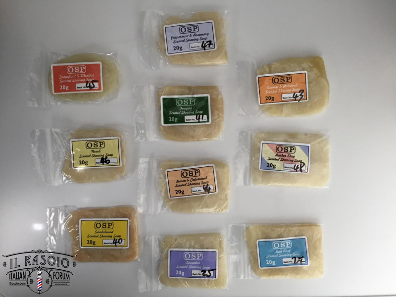 OSP sample soaps