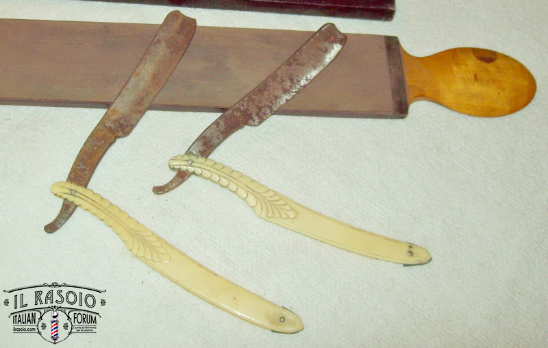 coppia manici curvi avorio