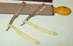 coppia manici curvi avorio