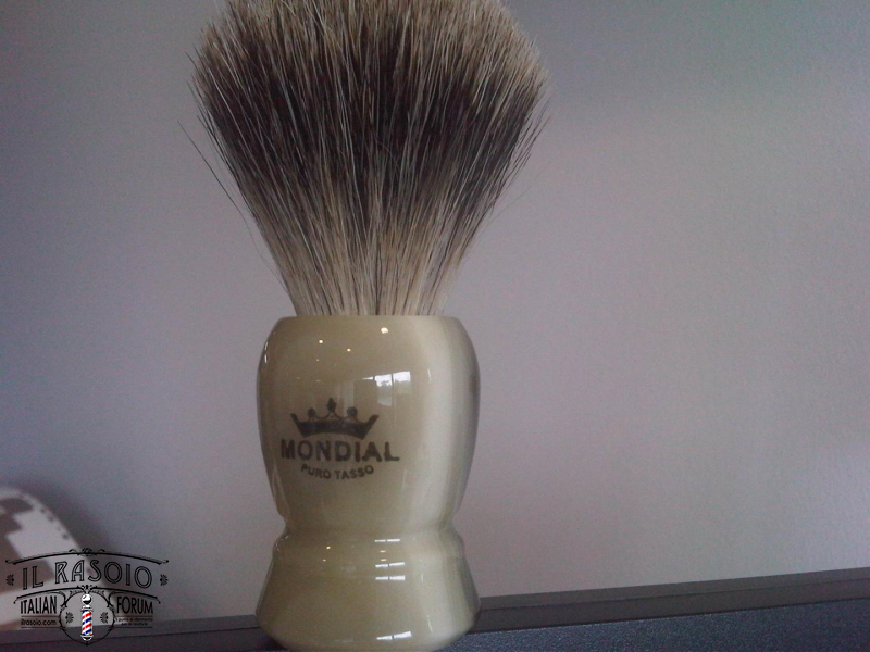 pennello tasso fine badger manico finto corno