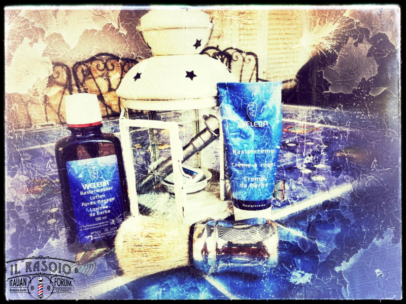 Blue shaving