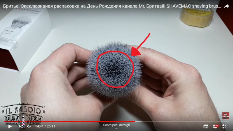 Shavemac sintetico densità YT