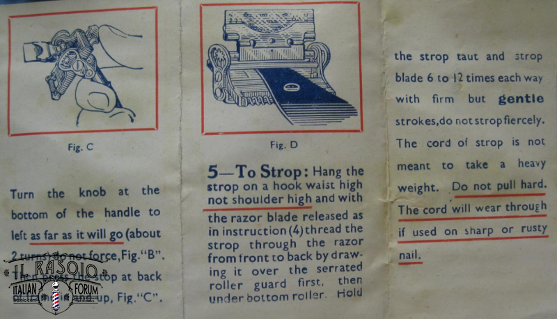 Wilkinson Sword 7 Day Strop Instruction