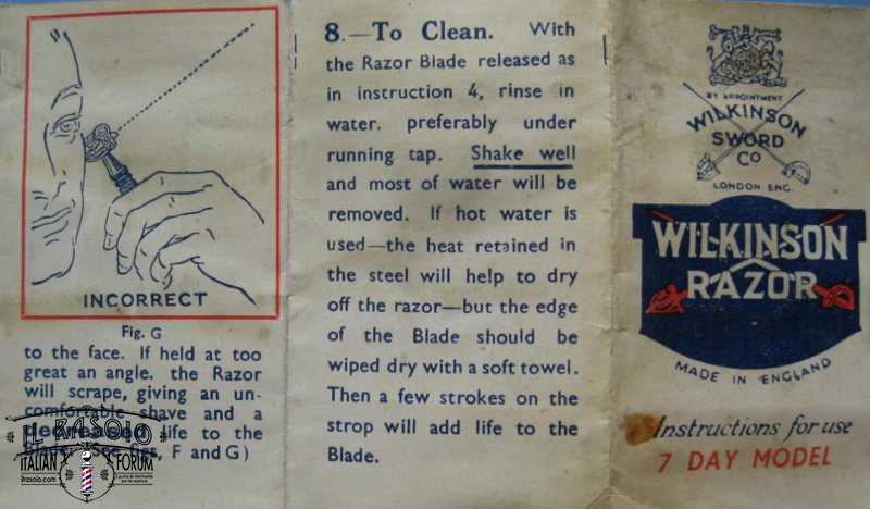 Wilkinson Sword 7 Day Strop Instruction