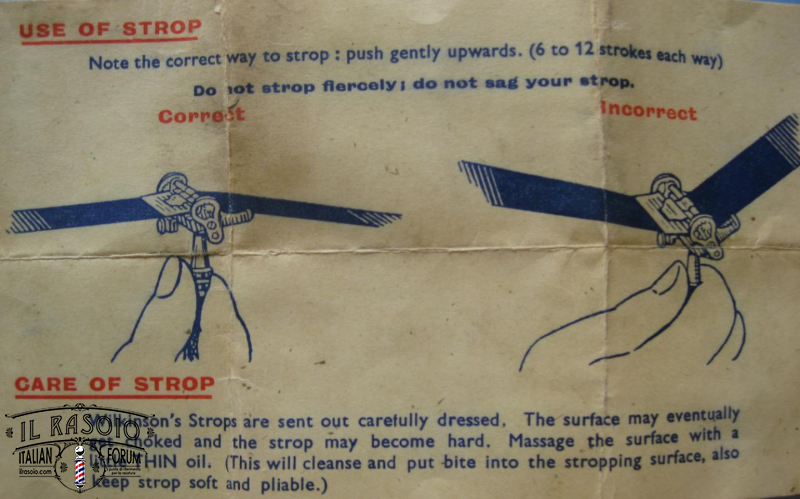 Wilkinson Sword 7 Day Strop Instruction