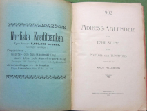 calendario degli indirizzi del 1902