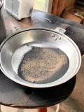 The first separation is removing the magnetite . I use a rare earth magnet fot this