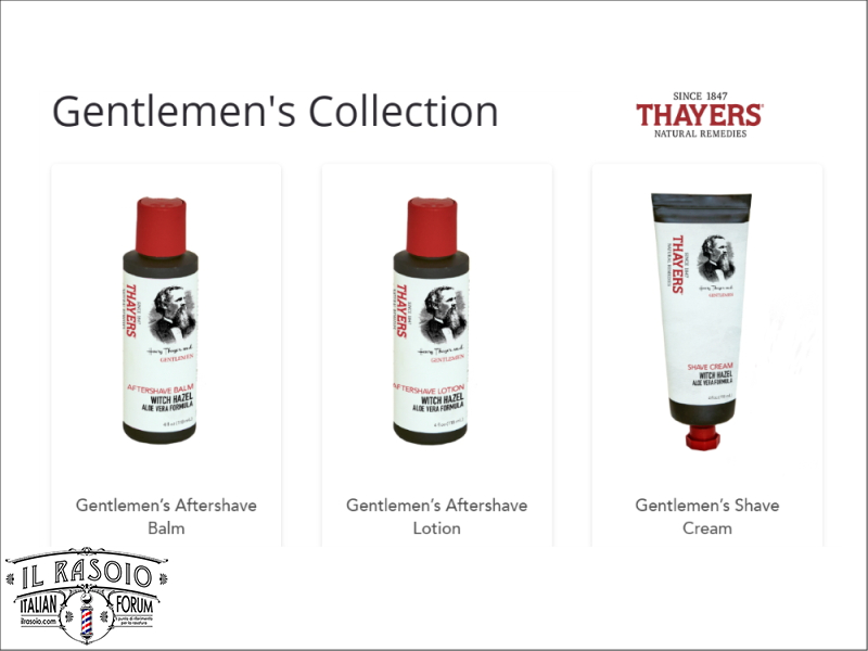 Thayers Natural 2019 Gentlemen Collection