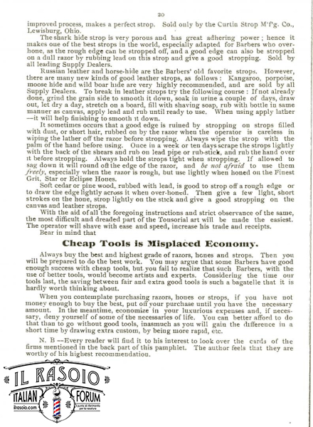 Essay on barbers' razors di N. LeBlanc (1895) 09